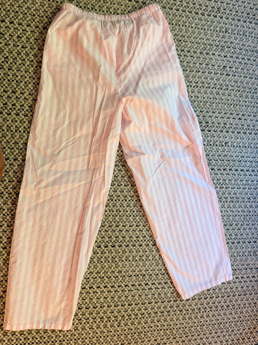 Brunette The Label Pink Stripe Poplin Drawstring Pants - Picture 5 of 6